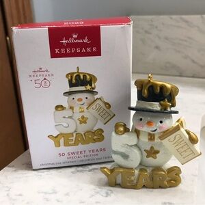 Hallmark Keepsake Ornament - 50 Sweet Years- 2023 edition. New in box.